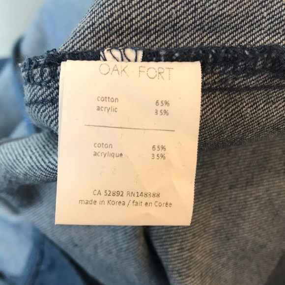 OAK + FORT Denim Jumpsuit Romper - Picture 6 of 7